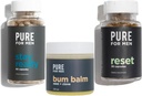 Puro para Hombres Manténgase listo fibra (120 Conde), Bum Balm & Reset (30 Conde) Bundle