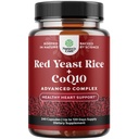 Rice de levadura roja con suplemento CoQ10 - Avanzado Corazón saludable &amp; Niveles de colesterol saludables Fórmula para hombres &amp; mujeres - Cápsula de fuerza extra con arroz de levadura roja 1200 mg Cápsulas con CoQ10-240 Conde