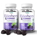 Gummies de arándano con vitamina C y zinc - Immune Booster Gummies de arándano para adultos y niños - Vegan Natural Ingredientes Defensa Multivitaminas con soporte antioxidante (120 Gummies)