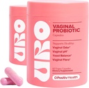 O Positiv URO Vaginal Probiotics for Women pH Balance with Prebiotics " Lactobacillus Probiotic Blend - Vaginal Health Supplement - Promote Healthy Vaginal Odor " Vaginal Flora, 60 Cuenta (Pack of 2)