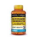 MASON NATURAL Glucosamine Chondroitin with Collagen " Hyaluronic Acid, 45-Day Supply Capsules for Normal Mix, Mobility, Flexibility, " Aging Support, 90 Capsules