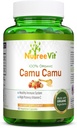 NurteeVit 100% Camu Camu orgánico Capsules 500mg - Vitamina C,Pagado con Vitaminas y Minerales (90 Cuenta)