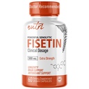 Fusiones de la naturaleza Nutri Fisetin 500mg 60 Conde - Dosis clínica - Suplementos de Fisetina - Potencial activador senolítico, antioxidante, " Apoyo cerebral - Polifenoles naturales - 60 Conde