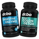 Digestive Enzymes & Colon Cleanser Detox - Digestion Supplement & 15 Day Intestinal Cleanse Pills for Women &amp; Men - Fast Natural Laxative for Constipation Relief & Bowel Movement Suplementos for Gut