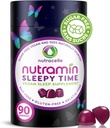 Nutramin Sleepy Time Gummy: El Vegan, sin azúcar, Melatonina natural 5mg para el sueño más profundo - No Next-Day Grogginess, Non-Habit Forming Delicious &amp; Drug-Free Alergy-Safe Herbal Sleep Gummies