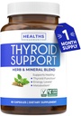 Asistencia tiroidea con yodo (no GMO) Mejora tu energía " Mood - Metabolismo Booster Thyroid Health Supplement for Women and for Men - Ashwagandha, Zinc, B12 Complex - 60 cápsulas