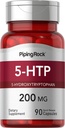 Piping Rock 5-HTP Suplemento TEN 200mg ANTE 90 Capsules TENIDO 5-Hydroxytryptophan ANTE Griffonia Simplicifolia Extracto TEN ANTE NO GMO, Gluten Free
