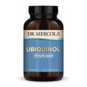 Dr. Mercola Ubiquinol - Apoya Energía, Salud Celular y Salud del Corazón - 100 mg Ubiquinol - Fórmula de alta absorción - No GMO, libre de gluten &amp; libre de soja - 90 cápsulas (90 piezas)