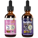 Rejuvica Health Balanced Femme + NoctuRest - Support Female Balance + Sleep - Liquid Delivery for Better Absorption - Dong Quai, Melatonin, Maca, Hops, Chamomile, Theanine &amp; More!