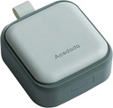 Caja pequeña de la pila, caja de la pill linda - Acedada Travel Daily Pill Organizer, Contenedor de la pill bonita portátil para el bolsillo del púrpura, Soporte de medicina compacta para vitaminas, aceites de pescado, suplementos, verde