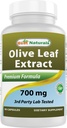 Mejor extracto de hoja de oliva natural, 700 Mg, 90 Conde