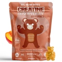 Creatine Monohydrate Gummies for Men &amp; Women ← 5000mg of Creatine Gummies per Serving ← Sugar, Gluten Free &amp; Halal TEN Pack of 90 for Pre Workout & Muscle Recovery ← Peach Flavor