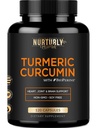 Curcumina Turmérica con BioPerine Black Pepper y 95% Curcuminoids - Alta Absorción Suplementos Turméricos 1300 mg para la salud cardíaca - No GMO, Gluten Gratis - 120 cápsulas