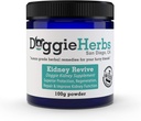 Revección del Riñón Orgánico Certificado - 100% Herbal Dog Kidney Health Healing Suplemento para los Ailmentos Agudos y Crónicos por Doggie Herbs