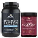 Antigua Nutrición Bono Broth Protein Powder, Vainilla, 40 Servimientos + Multi Collagen Protein Powder, Desarrollado, 45 Servimientos