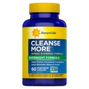 Renovar la vida Limpiar Más Fórmula herbal con Magnesio para el alivio ocasional de estreñimiento durante la noche; ayuda a promover la eliminación de residuos y toxinas; Gluten, lácteo y soy libre; 60 cápsulas vegetarianas*