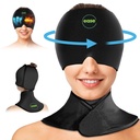 Migraine Relief Cap &amp; Neck Ice Pack Wrap Set - Soothing Headache Relief Cap and Shoulder Cold Pack - Productos de compresión caliente y fría para Cabeza y Cervical - Stress, Hangover & Puffy Eyes