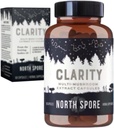 North Spore Organic Clarity High Potency Mushroom Capsules ← Lions Mane, Reishi, Cordyceps Suplemento ¦ Boost Focus, Memory, Vitality, Cognitive Function ← Puro Extracto Orgánico Blend - 60ct