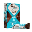 Nugo Slim Dark Chocolate Toasted Coconut, 16g Vegan Protein, 3g Sugar, 7g Fiber, Low Net Carb, Keto Friendly, Gluten Free, 24 Condes