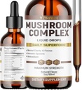 Complejo de hongos líquidos ← Herbal Liquid Drops Anterior Mushroom Suplemento ANTE Lion's Mane, Reishi, Shiitake, Chaga, Cordyceps, Coriolus Versicolor ← NonGMO 2oz - 60 Day Supply