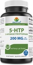 Brieofood 5-HTP 200mg por Serving - 240 cápsulas - 5-Hydroxytryptophan for Healthy Relaxation - 3rd Party Lab Tested