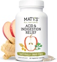 Matys Acid " Indigestion Relief Capsules, Safe Antacid Alternative for Occasional Acid Reflux " Heartburn, Made with Apple Cider Vinegar, Soy " Gluten Free Vegetarian Capsules, 60 Conde, 30 Servings