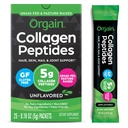 Orgain Hidrolyzed Collagen Peptides Travel Packets For Women &amp; Hombre - 5g Grass Colagen Por Serving, Hair, Skin, Nail &amp; Joint Support Supplement, Non-GMO, Type I & III - Unflavored (25 Count)