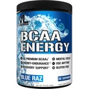 EVL BCAAs Amino Acids Powder - BCAA Energy Pre Workout Powder para la recuperación muscular crecimiento y resistencia - Rehidratación de la bebida de recuperación de postes con cafeína natural - Blue Raz