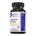 Premier Research Labs American Ginseng Suplemento - American Ginseng Capsules, Herbal Ginseng Root Pills, North American Ginseng Herb Extract, Calming Energy Supplement - 60 Plant-Based Capsules
