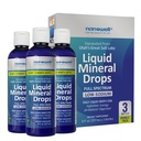 Liquid Mineral Drops - Trace Mineral Supplement TEN Full Spectrum Minerals TEN Ionic Liquid Magnesium, Chloride, Potassium TEN Low Sodium TEN Energy, Electrolytes TEN 288 Day Supply, 8 fl oz (Pack of 3)