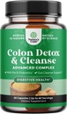 Herbal Colon Cleanse for Women &amp; Hombre - 15 Day Gut Cleanse Detox for Women &amp; Men with Senna Leaf Cascara Sagrada &amp; Psyllium Husk for Fasting Acting Relief - 3rd Party Tested Made in The USA - 60 Count