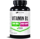 Healthfare Vitamin B1 (Thiamine) 500mg ← 200 Vegan Capsules ← Extra Strength High Potency Supplement ← Apoya Energy " Nervous System ← Non-GMO, Gluten-Free Silencio Made in USA
