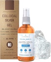 Gel de plata colloidal puro 40 PPM • 100% natural y sólo 3 ingredientes • Textura óptima y absorción (mejor que cremas) • Bomba de vidrio ámbar y ultra práctico • Ebook Incluido • Institut Katharos