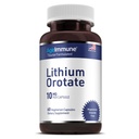 Litio Orotate Suplemento 10mg, 60 cápsulas vegetarianas. Apoya la memoria y el bienestar emocional. Suplementos gratis de esteato de magnesio. (1)