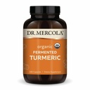 Dr. Mercola Organic Fermented Turmeric - 370 mg Fermented Turmeric - High-Bioavailability Curcuminoids - USDA Organic, Non-GMO, Gluten-Free &amp; Soy-Free - 180 Capsules (90 Servings)