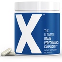 X - The Ultimate Brain Performance Enhancer — La cápsula del suplemento cerebral más potente del mundo - Aumentar el enfoque, energía, memoria, concentración, productividad - respaldado por la ciencia - Nootropic Stack