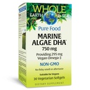 Factores naturales enteros del mar, Marine DHA Omega-3, 30 Softgels vegetarianos