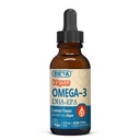 DEVA Vegan Omega-3 Liquid DHA - EPA, Non Fish de Algae, Lemon Flavor, 2 Ounce