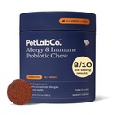 PetLab Co. Allergy &amp; Immune Daily Probiotics for Dogs. Apoya la producción de levadura, alergias estacionales, Itchiness intermitente, Gut & Digestive Health for Large Dogs - 30 Chews - Embalaje mayo Vary