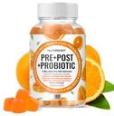Probióticos prebióticos " Gummies posbióticas para niños de mujeres - High Potency 5 billion CFU - gratis de azúcar " Gluten Gratis