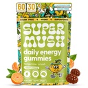 Gummies de baño de energía - Orgánica Lions Mane Suplemento con Cordyceps, Rhodiola, L-Theanine, Maca - Vegan &amp; Sugar-Free - Energía, Focus, Stamina, Stress Reduction - 60 Gummies (30 Servings)