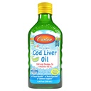 Carlson - Kid's Cod Liver Oil, 550 mg Omega-3, Vitaminas A &amp; D3, Wild Norwegian, Lemon, 250 mL