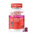 SmartyPants Kids Probiotic " Prebiotic Gummies for Digestive Health: Gut Health Supplement, Clinically Studied Prebiotic for Immune Support, Grape, 60 Count (30 Day Supply)