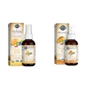Jardín de Vida Vitamina Vegana Orgánica D3 1000 UI Líquida con Vitamina C y Omegas, Immune y Skin Health Support