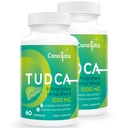 TUDCA Liver Support Suplementos 1000mg - 120 Vegan Capsules,TUDCA Bile Salts with Milk Thistle Herbal Blend Formula for Liver Cleanse & Repair