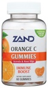 ZAND Immunity Orange Vitamin C Gummies, Wellness and Immune Support Supplement, Chewable Vitamin C w/Citrus Bioflavonoids, Rose HIPS y Acerola, Vegan, Gluten Free, 60-Day Guarantee, 30 Servings