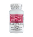 Fórmulas ecológicas aceite de semilla de Flax orgánico 1000 Mg, blanco, 90 Conde