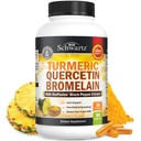 Tormérica Quercetina con suplemento de bromelaina - Natural Extra Strength Immune y Soporte Conjunto con BioPerine Black Pepper para Max Absorción - Suplemento orgánico de Bromelaina Vegan Seguro, No GMO