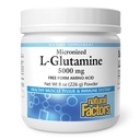 Factores naturales, Micronized L-Glutamine Drink Mix 5000 mg, soporta músculos y función inmunitaria, 8 Oz