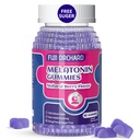 Melatonin Gummies 5mg - Natural Sleep Aid - Suplemento del sueño - Azúcar Melatonina Gummies Coincide con Magnesium le ayuda a caer más rápido y permanecer dormido más largo - 60 Gummies Vegan